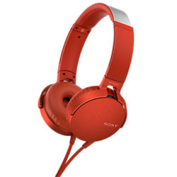 Sony MDR-XB550AP Extra Bass On-Ear Headphones with Mic/Remote Red